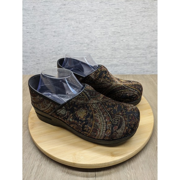 Dansko Shoes - Dansko Paisley Clogs Comfort Slip On Shoes Work Casual Size 40 9.5 Velvet Fairy